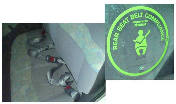 Kancil Rear Center Seat Belt Perodua Owners Forum Autoworld Forum